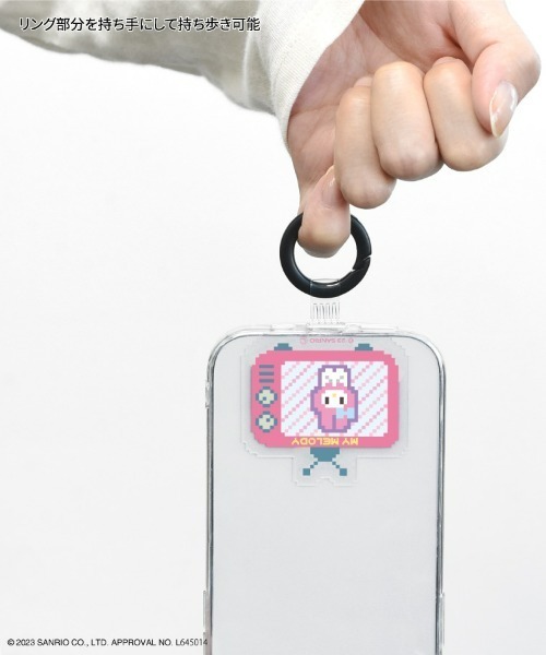 sanrio(サンリオ)の「sanrio/サンリオキャラクターズ マルチリングプラス(スマホグッズ・レディース・ブラック/ライトパープル/ライトブルー/パープル/ピンク/マスタード/サックスブルー/イエロー/グレイッシュブルー/レッド/ライトグリーン・ONE SIZE)」の13枚目の写真