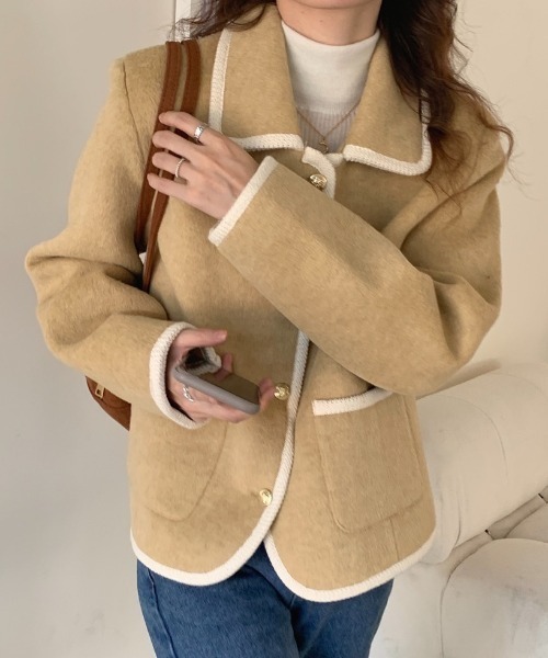 45rpm バイカラー　ウール　ジャケット 45rpm バイカラー ウール ジャケット