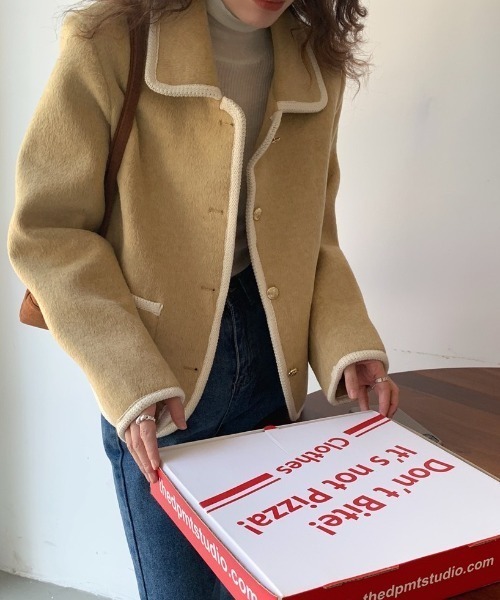 セール】ステンカラーパイピングジャケット（その他アウター）｜LAC