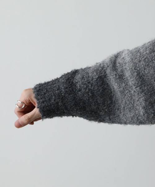 グラデーションブークレ天竺編みニット（ニット/セーター）｜ETELIO（エテリオ）