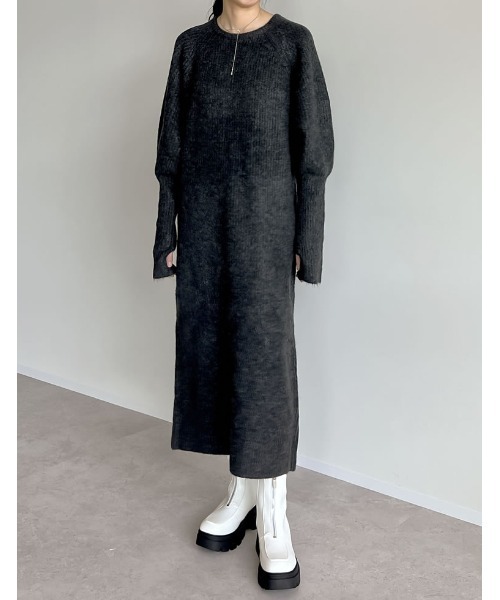 Re:EDIT（リエディ）の「[大きいサイズ有]フロントジップトラックソールブーツ（ブーツ・レディース・ブラック/アイボリー・SMALL/LARGE/X-LARGE/MEDIUM/XX-LARGE）」の17枚目の写真