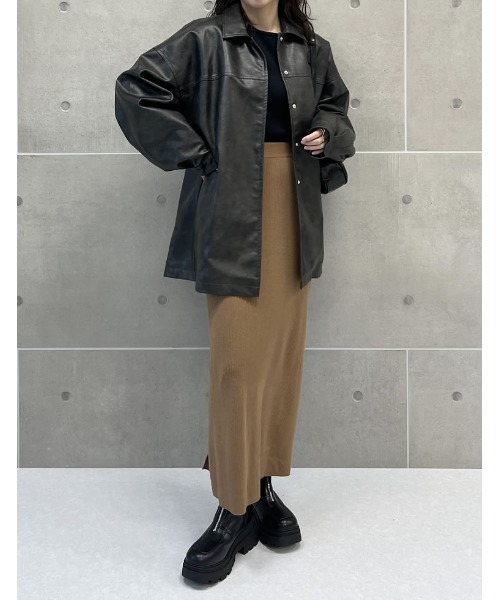 Re:EDIT（リエディ）の「[大きいサイズ有]フロントジップトラックソールブーツ（ブーツ・レディース・ブラック/アイボリー・SMALL/LARGE/X-LARGE/MEDIUM/XX-LARGE）」の14枚目の写真