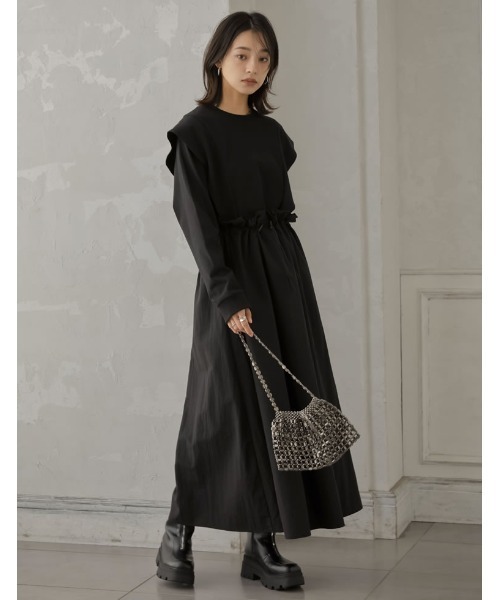 Re:EDIT（リエディ）の「[大きいサイズ有]フロントジップトラックソールブーツ（ブーツ・レディース・ブラック/アイボリー・SMALL/LARGE/X-LARGE/MEDIUM/XX-LARGE）」の9枚目の写真