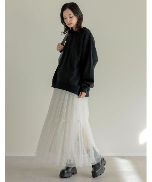 Re:EDIT（リエディ）の「[大きいサイズ有]フロントジップトラックソールブーツ（ブーツ・レディース・ブラック/アイボリー・SMALL/LARGE/X-LARGE/MEDIUM/XX-LARGE）」の19枚目の写真