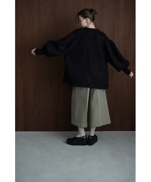 CLANE（クラネ）の「COLOR MOHAIR SHAGGY CARDIGAN（カーディガン/ボレロ・レディース・レッド/ブラック・1/2）」の7枚目の写真