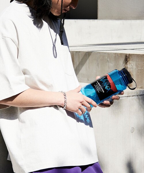 NANGA（ナンガ）の「NANGA×FREAK'S STORE/ナンガ×フリークスストア 別注ナルゲン広口1.0L（水筒・メンズ・ラベンダー/ブルー・MEDIUM）」の12枚目の写真