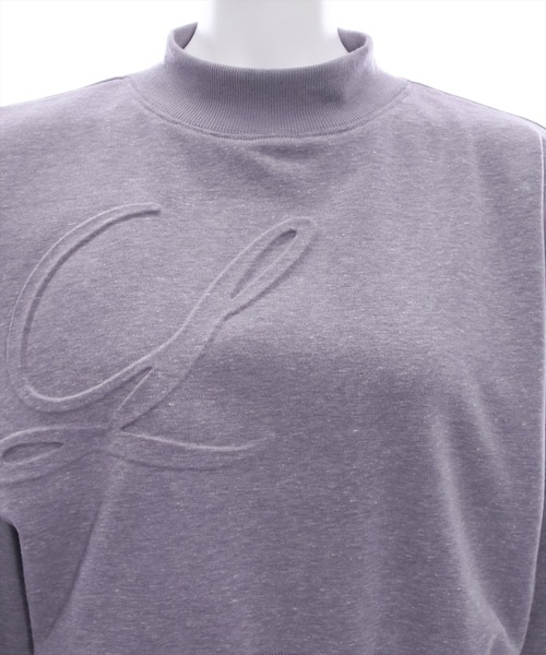 clear（クリア）の「ロゴエンボスショート丈スウェット[低身長用サイズ有]（スウェット・レディース・ブラック/グレー/ピンク/アイボリー・XS/F）」の9枚目の写真