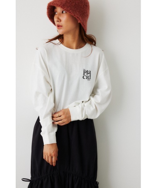 RODEO CROWNS WIDE BOWL（ロデオクラウンズワイドボウル）の「Placid Daisy L/S Tシャツ（Tシャツ/カットソー・レディース・ライトブラウン/オフホワイト/ブラック/ターコイズブルー・FREE）」の2枚目の写真