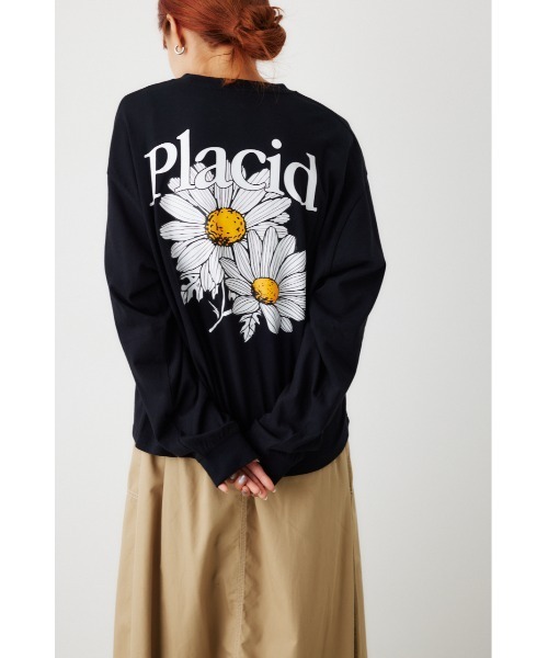 RODEO CROWNS WIDE BOWL（ロデオクラウンズワイドボウル）の「Placid Daisy L/S Tシャツ（Tシャツ/カットソー・レディース・ライトブラウン/オフホワイト/ブラック/ターコイズブルー・FREE）」の3枚目の写真