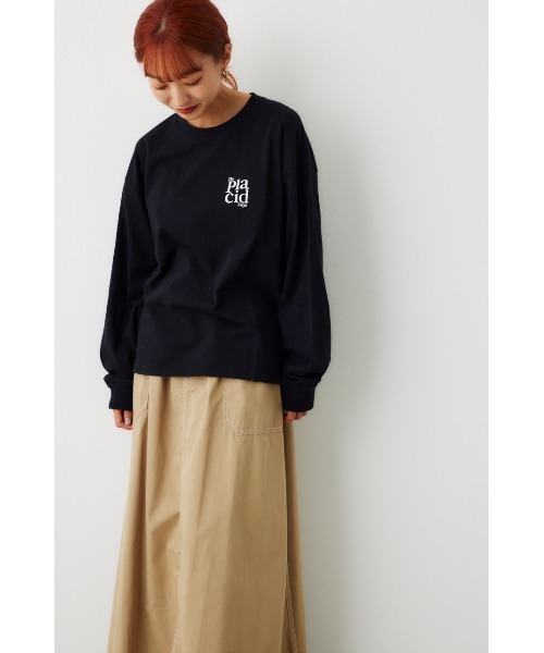 RODEO CROWNS WIDE BOWL（ロデオクラウンズワイドボウル）の「Placid Daisy L/S Tシャツ（Tシャツ/カットソー・レディース・ライトブラウン/オフホワイト/ブラック/ターコイズブルー・FREE）」の7枚目の写真