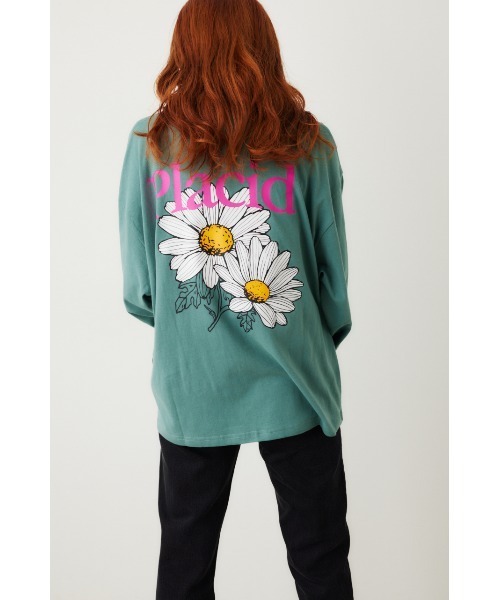 RODEO CROWNS WIDE BOWL（ロデオクラウンズワイドボウル）の「Placid Daisy L/S Tシャツ（Tシャツ/カットソー・レディース・ライトブラウン/オフホワイト/ブラック/ターコイズブルー・FREE）」の21枚目の写真