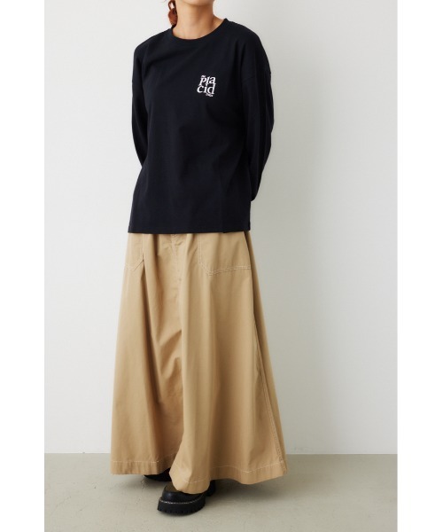 RODEO CROWNS WIDE BOWL（ロデオクラウンズワイドボウル）の「Placid Daisy L/S Tシャツ（Tシャツ/カットソー・レディース・ライトブラウン/オフホワイト/ブラック/ターコイズブルー・FREE）」の10枚目の写真