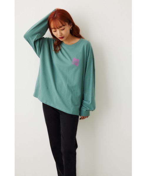 RODEO CROWNS WIDE BOWL（ロデオクラウンズワイドボウル）の「Placid Daisy L/S Tシャツ（Tシャツ/カットソー・レディース・ライトブラウン/オフホワイト/ブラック/ターコイズブルー・FREE）」の18枚目の写真