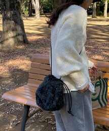 fredy emue | ラメファー巾着ショルダーバッグ(ショルダーバッグ)