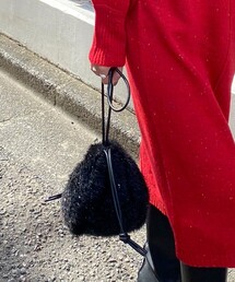 fredy emue | ラメファー巾着ショルダーバッグ(ショルダーバッグ)