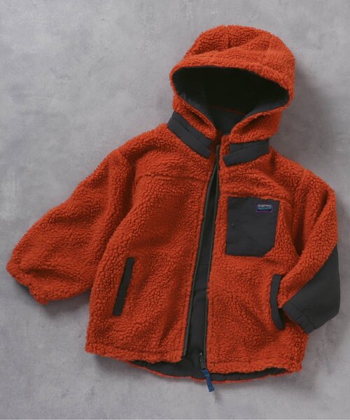 F.O.KIDS（エフオーキッズ）の「【洗える/2way】リバーシブルマウンテンジャケット（ダウンジャケット/コート・キッズ・グリーン/キナリ/ネイビー/オレンジ/チャコール・130/95/100/140/120/90/110/80）」の2枚目の写真