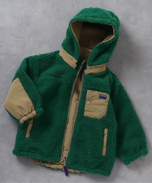 F.O.KIDS（エフオーキッズ）の「【洗える/2way】リバーシブルマウンテンジャケット（ダウンジャケット/コート・キッズ・グリーン/キナリ/ネイビー/オレンジ/チャコール・130/95/100/140/120/90/110/80）」の5枚目の写真