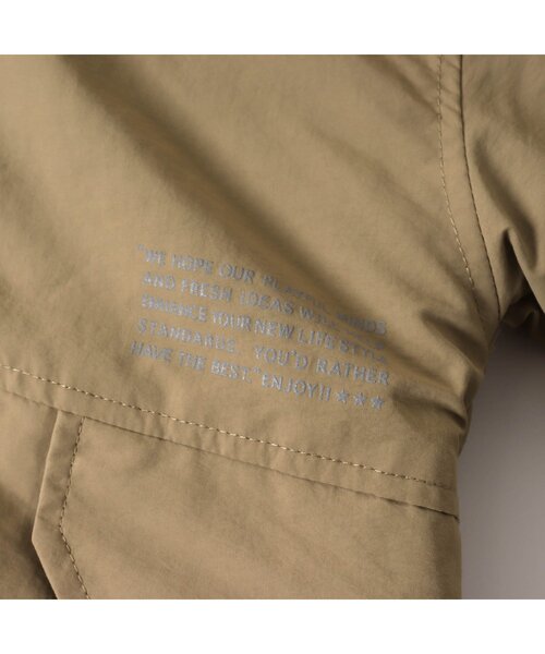 F.O.KIDS（エフオーキッズ）の「【洗える/2way】リバーシブルマウンテンジャケット（ダウンジャケット/コート・キッズ・グリーン/キナリ/ネイビー/オレンジ/チャコール・130/95/100/140/120/90/110/80）」の6枚目の写真