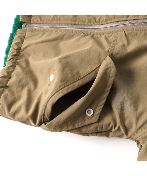 F.O.KIDS（エフオーキッズ）の「【洗える/2way】リバーシブルマウンテンジャケット（ダウンジャケット/コート・キッズ・グリーン/キナリ/ネイビー/オレンジ/チャコール・130/95/100/140/120/90/110/80）」の7枚目の写真