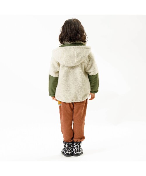 F.O.KIDS（エフオーキッズ）の「【洗える/2way】リバーシブルマウンテンジャケット（ダウンジャケット/コート・キッズ・グリーン/キナリ/ネイビー/オレンジ/チャコール・130/95/100/140/120/90/110/80）」の10枚目の写真