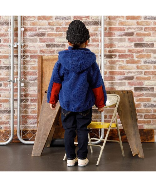 F.O.KIDS（エフオーキッズ）の「【洗える/2way】リバーシブルマウンテンジャケット（ダウンジャケット/コート・キッズ・グリーン/キナリ/ネイビー/オレンジ/チャコール・130/95/100/140/120/90/110/80）」の13枚目の写真