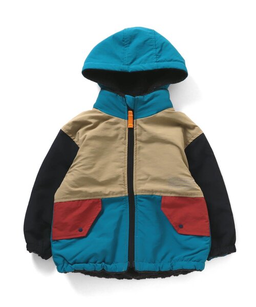 F.O.KIDS（エフオーキッズ）の「【洗える/2way】リバーシブルマウンテンジャケット（ダウンジャケット/コート・キッズ・グリーン/キナリ/ネイビー/オレンジ/チャコール・130/95/100/140/120/90/110/80）」の18枚目の写真