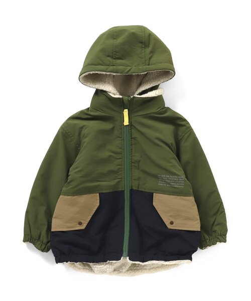 F.O.KIDS（エフオーキッズ）の「【洗える/2way】リバーシブルマウンテンジャケット（ダウンジャケット/コート・キッズ・グリーン/キナリ/ネイビー/オレンジ/チャコール・130/95/100/140/120/90/110/80）」の20枚目の写真