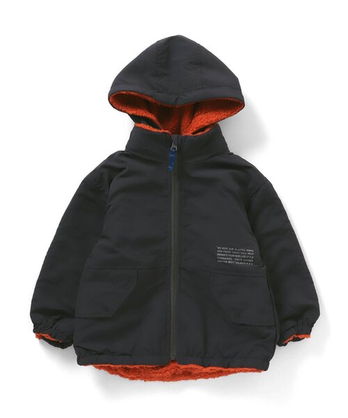F.O.KIDS（エフオーキッズ）の「【洗える/2way】リバーシブルマウンテンジャケット（ダウンジャケット/コート・キッズ・グリーン/キナリ/ネイビー/オレンジ/チャコール・130/95/100/140/120/90/110/80）」の22枚目の写真