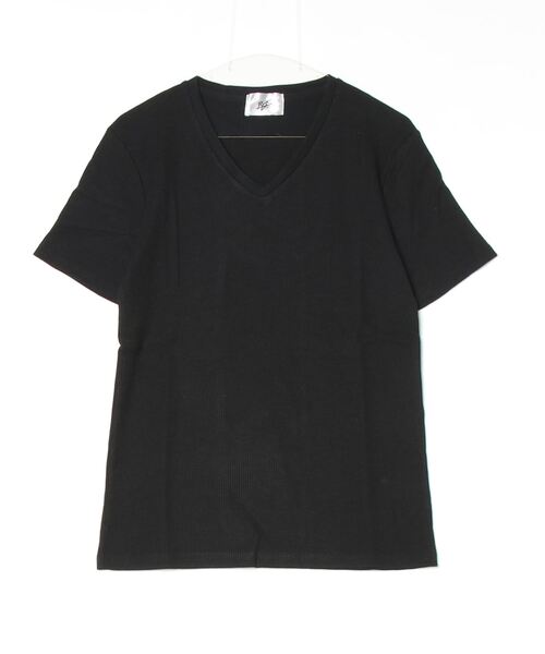 Mag.(マグ)の「【RDS】サーマル半袖VネックTシャツ(Tシャツ/カットソー・メンズ・グレー/カーキ/サックスブルー/ホワイト/ブラック/ネイビー・MEDIUM/LARGE/X-LARGE)」の1枚目の写真