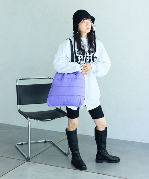 SUBLIME（サブライム）の「SUBLIME × FREAK'S STORE/サブライム × フリークスストア 別注 中綿 TOTE BAG / ナイロン トートバッグ（トートバッグ・レディース・ベージュ/グレー/ブルー/ブラック・ONE SIZE）」の10枚目の写真