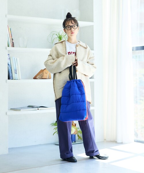 SUBLIME（サブライム）の「SUBLIME × FREAK'S STORE/サブライム × フリークスストア 別注 中綿 TOTE BAG / ナイロン トートバッグ（トートバッグ・レディース・ベージュ/グレー/ブルー/ブラック・ONE SIZE）」の8枚目の写真