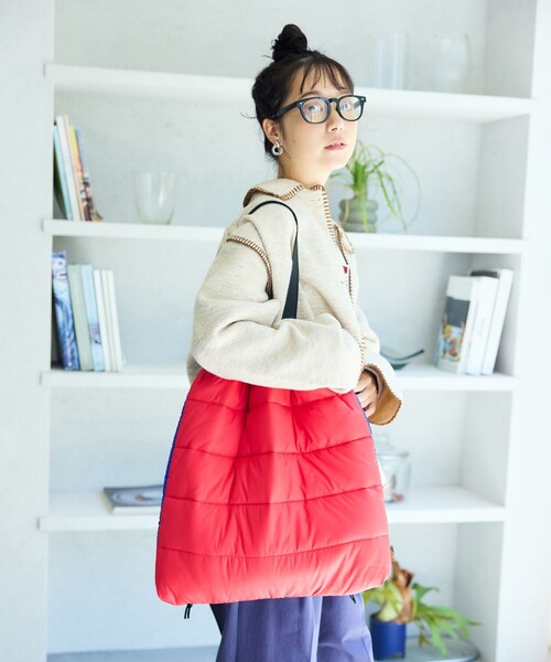 SUBLIME（サブライム）の「SUBLIME × FREAK'S STORE/サブライム × フリークスストア 別注 中綿 TOTE BAG / ナイロン トートバッグ（トートバッグ・レディース・ベージュ/グレー/ブルー/ブラック・ONE SIZE）」の20枚目の写真