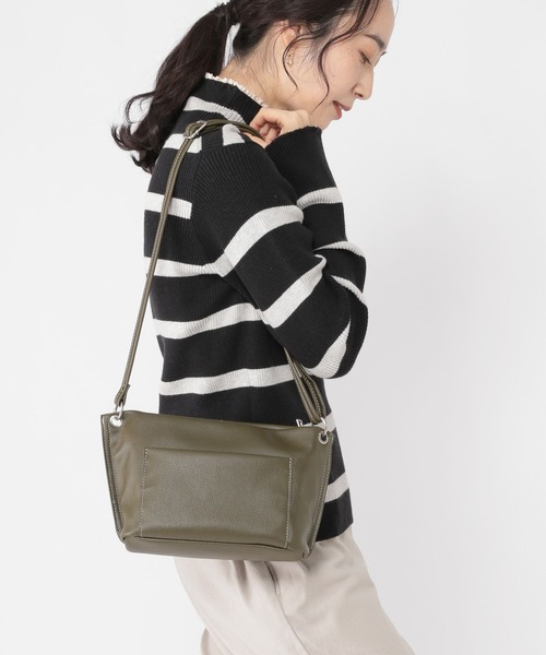 studio CLIP(スタディオクリップ)の「柔らかワンマイルショルダーバッグ(ショルダーバッグ・レディース・カーキ/ブラック/ベージュ/ライトグレー・FREE)」の7枚目の写真