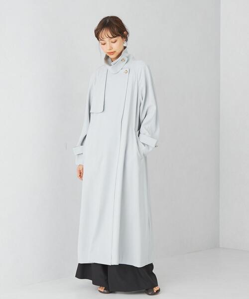 EMMEL REFINES（エメルリファインズ）の「＜EMMEL REFINES＞EM ベルテッド チンストラップ トレンチコート（トレンチコート・レディース・ナチュラル/ライトブルー・XS/S/M）」の10枚目の写真