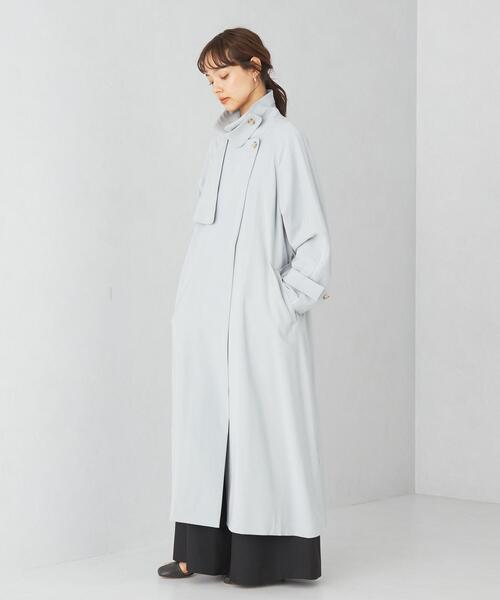 EMMEL REFINES（エメルリファインズ）の「＜EMMEL REFINES＞EM ベルテッド チンストラップ トレンチコート（トレンチコート・レディース・ナチュラル/ライトブルー・XS/S/M）」の11枚目の写真