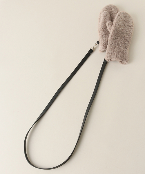 AP STUDIO(エーピーストゥディオ)の「スーパーフリースミトン(手袋・レディース・ホワイト/ベージュ/チャコールグレー・FREE)」の13枚目の写真