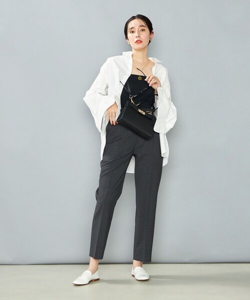 NOLLEY’S（ノーリーズ）の「NMPマルチ2WAYレギュラーシャツ（シャツ/ブラウス・レディース・ホワイト/サックスブルー/ブルー系その他・M）」の10枚目の写真