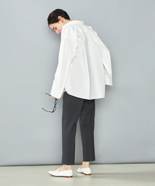 NOLLEY’S（ノーリーズ）の「NMPマルチ2WAYレギュラーシャツ（シャツ/ブラウス・レディース・ホワイト/サックスブルー/ブルー系その他・M）」の13枚目の写真