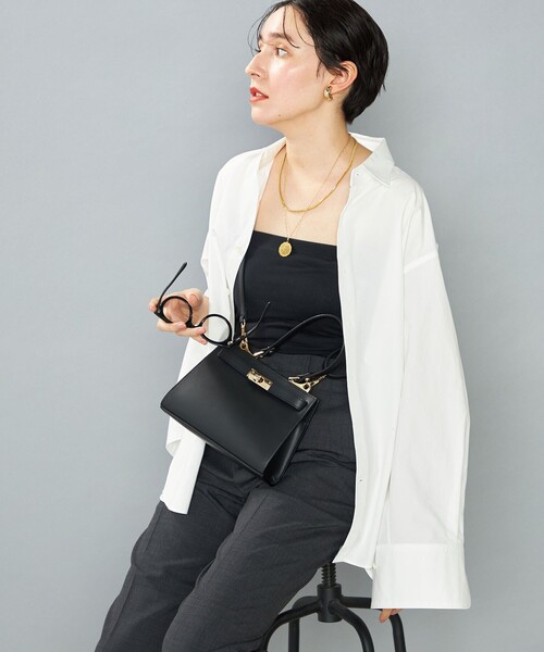 NOLLEY’S（ノーリーズ）の「NMPマルチ2WAYレギュラーシャツ（シャツ/ブラウス・レディース・ホワイト/サックスブルー/ブルー系その他・M）」の18枚目の写真