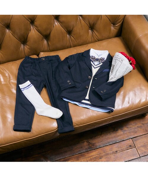 apres les cours(アプレレクール)の「フォーマル蝶ネクタイ(蝶ネクタイ・キッズ・レッド/ストライプ・FREE)」の11枚目の写真