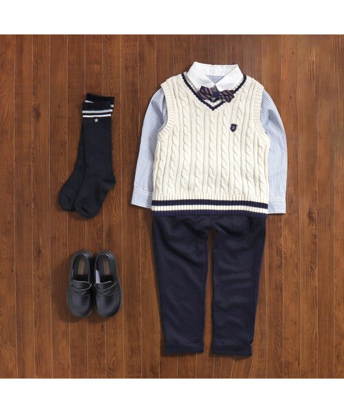 apres les cours(アプレレクール)の「フォーマル蝶ネクタイ(蝶ネクタイ・キッズ・レッド/ストライプ・FREE)」の12枚目の写真