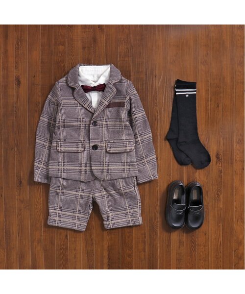 apres les cours(アプレレクール)の「フォーマル蝶ネクタイ(蝶ネクタイ・キッズ・レッド/ストライプ・FREE)」の14枚目の写真