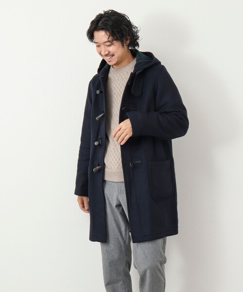 LONDON TRADITION（ロンドントラディション）の「【LONDON TRADITION/ ロンドン トラディション】MARTIN SLIM LONG スリムロング ダッフルコート（ダッフルコート・メンズ・ネイビー/オリーブ/ブラック・42/40/38）」の7枚目の写真