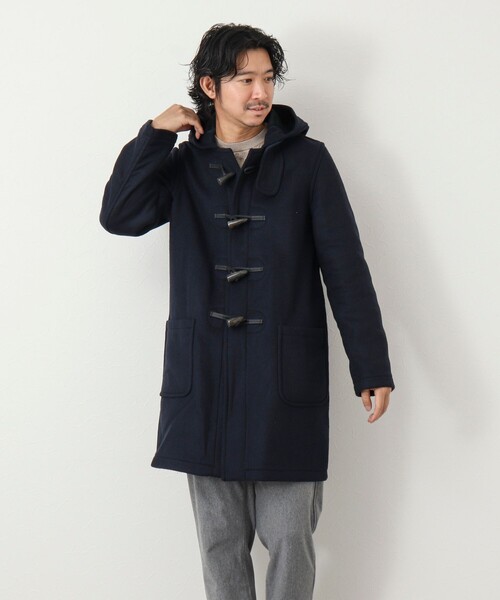 LONDON TRADITION（ロンドントラディション）の「【LONDON TRADITION/ ロンドン トラディション】MARTIN SLIM LONG スリムロング ダッフルコート（ダッフルコート・メンズ・ネイビー/オリーブ/ブラック・42/40/38）」の14枚目の写真