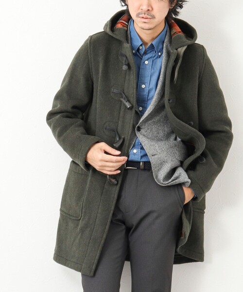 LONDON TRADITION（ロンドントラディション）の「【LONDON TRADITION/ ロンドン トラディション】MARTIN SLIM LONG スリムロング ダッフルコート（ダッフルコート・メンズ・ネイビー/オリーブ/ブラック・42/40/38）」の19枚目の写真