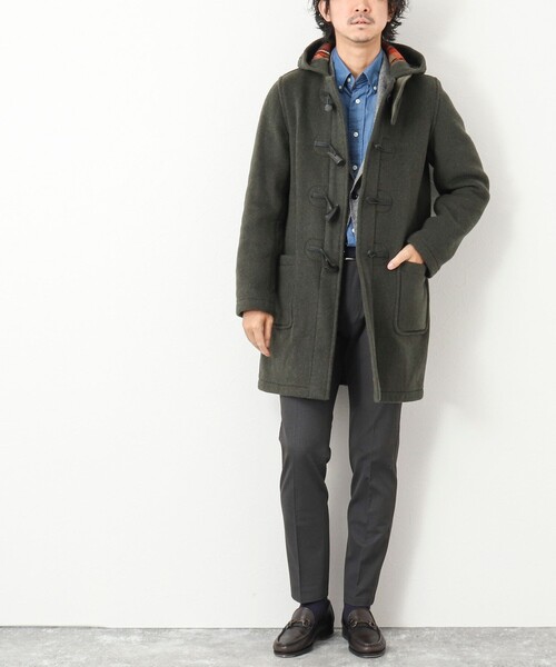LONDON TRADITION（ロンドントラディション）の「【LONDON TRADITION/ ロンドン トラディション】MARTIN SLIM LONG スリムロング ダッフルコート（ダッフルコート・メンズ・ネイビー/オリーブ/ブラック・42/40/38）」の22枚目の写真