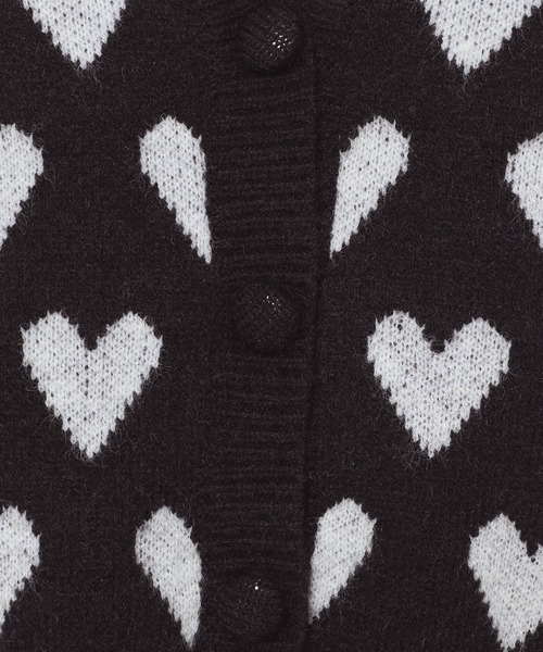 3.3 Field Trip (3.3フィールドトリップ)の「3.3 Field Trip/ハートパターンカーディガン 2995688(カーディガン/ボレロ・レディース・アイボリー/ブラック・FREE)」の22枚目の写真
