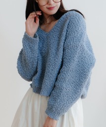 LIENCOEUR | ランダム糸Vネックニットプルオーバー(ニット/セーター)