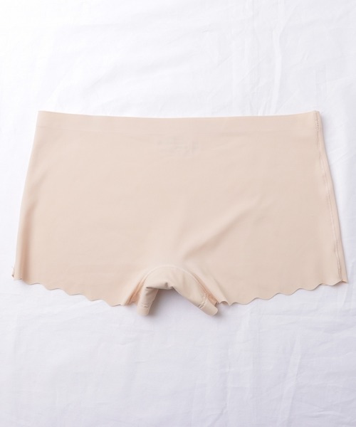 Lace Ladies（レースレディース）の「【6枚セット】シームレス スカラップ裾 ボクサー ショーツ（ショーツ・レディース・ブラック/マルチ/ベージュ・L/M/XL）」の6枚目の写真