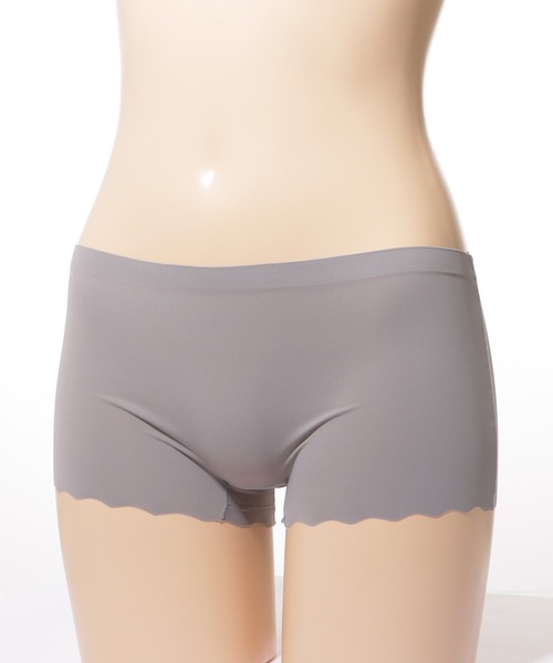 Lace Ladies（レースレディース）の「【6枚セット】シームレス スカラップ裾 ボクサー ショーツ（ショーツ・レディース・ブラック/マルチ/ベージュ・L/M/XL）」の13枚目の写真